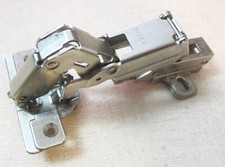 Salice Cabinet Hinge 2AF, Nickel, w/ H03 Screw-On Base Plate (HO3/2AF-7)