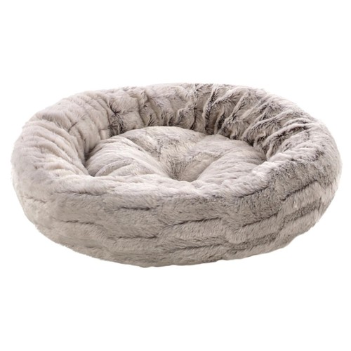 Coussin rond élégance - , gris