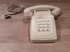 Vintage Poste telephone fixe Beige Socotel S63 état comme neuf!