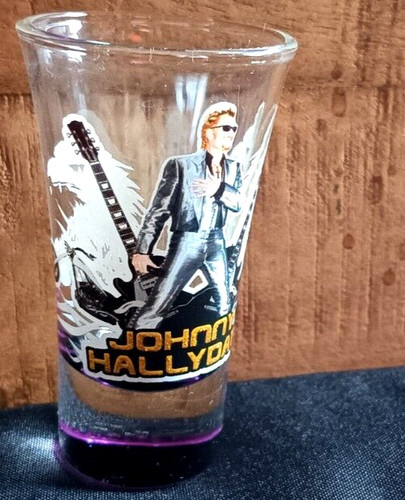 Johnny hallyday verre - johnny,
