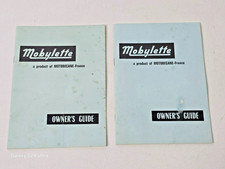 2 Vintage Mobylette Motobecane Owners Guide Manual / Booklet