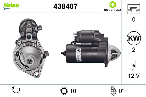 Démarreur valeo 438407 - démarreur,