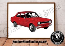 Ford Escort mk 1 Red Edition