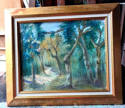 Très belle huile paysage - belle, sous