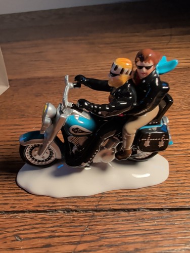 Dept snow village - snow, harley