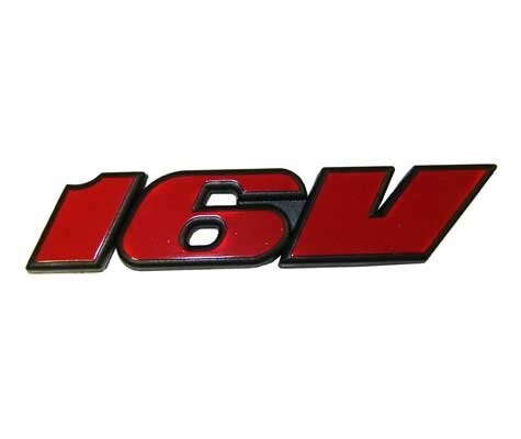 Sigle adhésif 16v rouge sur - sigle,