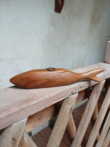 Tabatiere bois poisson - tabatiere,