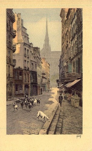 Paris rue haut - rue, haut-pavé