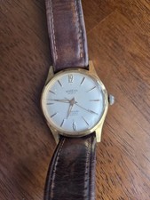 Vintage Norexa Genève Automatic 30 Jewels Incabloc Watch, Gold Dial, Not Working