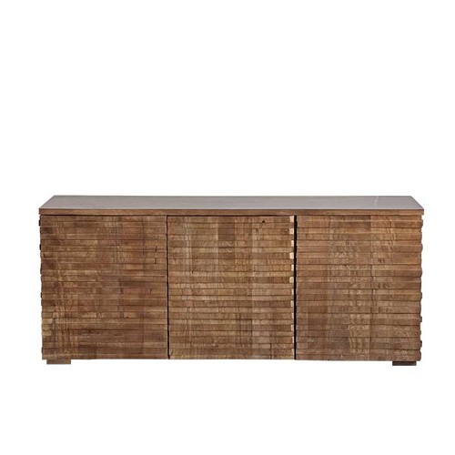 Buffet portes bois manguier - 3,