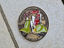 Vespa Club d italia placca metallica badge plaque plakette rare National Rally