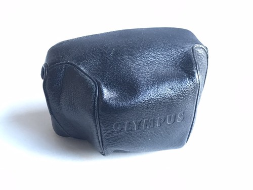 Ancien étui cuir pour - pour, olympus