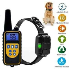 Collier Anti Aboiement Pour Chien Dressage Electrique Etanche Avec Télécommande 