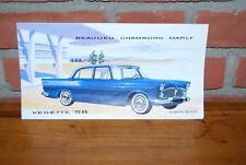CATALOGUE BROCHURE SIMCA VEDETTE 58  BEAULIEU CHAMBORD MARLY 1958