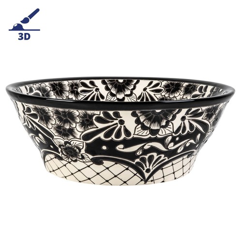 Lavabo mexicain noir avec