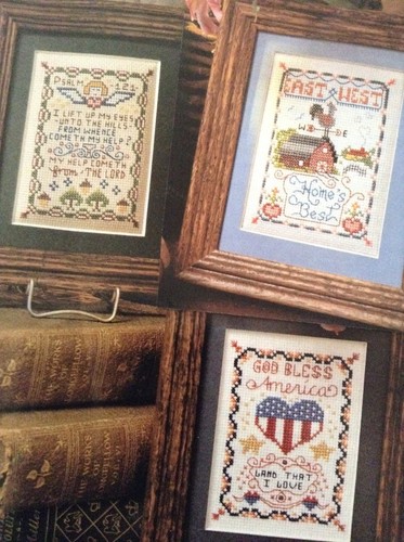 Mini samplers counted - samplers, cross