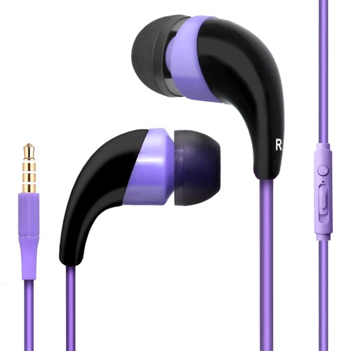 Purple color 5mm earphones - purple,