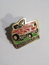 Pin's tractor mower, culture agriculture, motor culture jamming