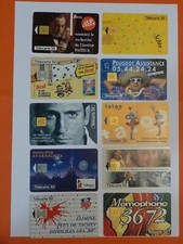 LOT N° 8 - 10 CARTES TÉLÉPHONIQUE VIDE D'UNITÉ FRANCE TELECOM  AVEC 1 RARE !!!