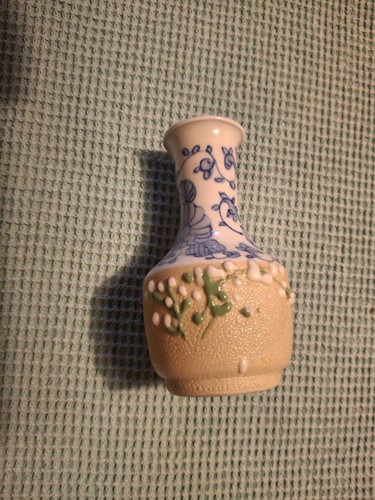 Mini vase céramique bleu - vase,