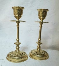 Lot deux bougeoirs Fleuries de