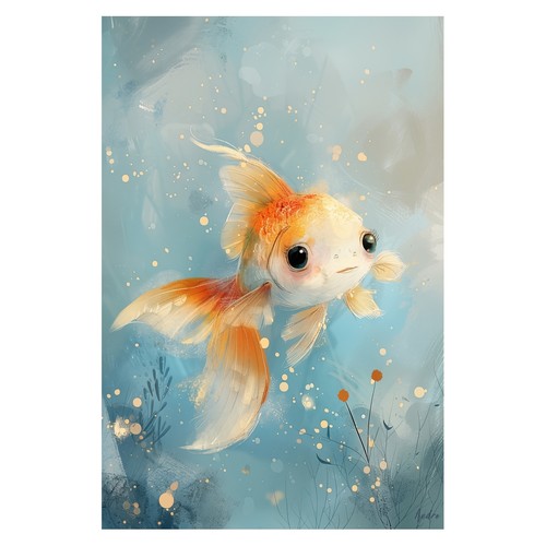 Affiche poisson rouge - affiche,