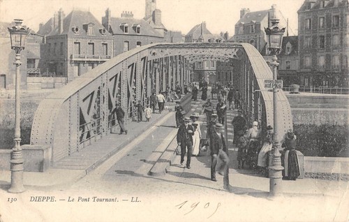 Cpa dieppe le - dieppe, pont