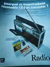 Advertising 1974 Radiola Recorder Looks Like A Transistor
