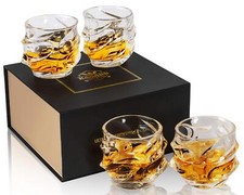 4pcs Whiskey Glass Crystal Whiskey Glasses for Martini Whisky Bel...