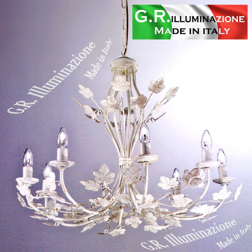 Lustre classique ivoire - or, 8