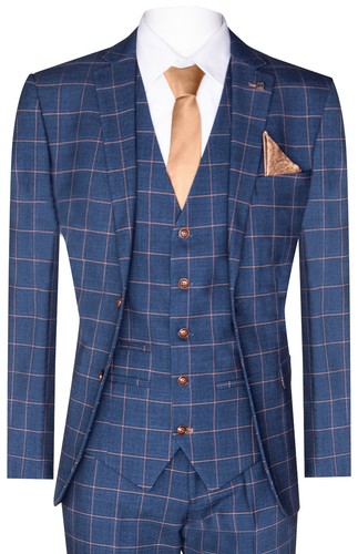 Hommes pièce costume - pièce, bleu