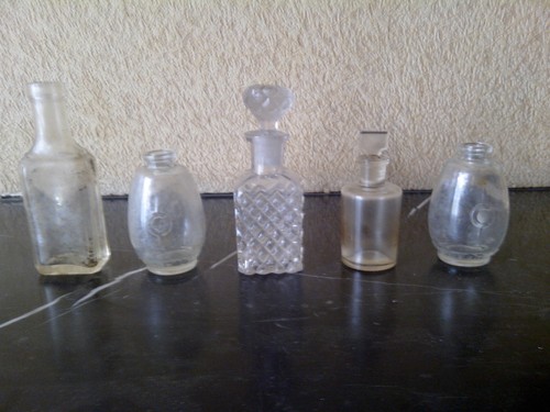 Anciens flacons fioles - 5, en