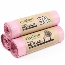 Sacs Poubelle Roses avec Liens