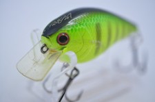 Lucky Craft RC1.5 DRS Rick Clunn Crankbait 1/2oz Chartreuse Perch Very Good