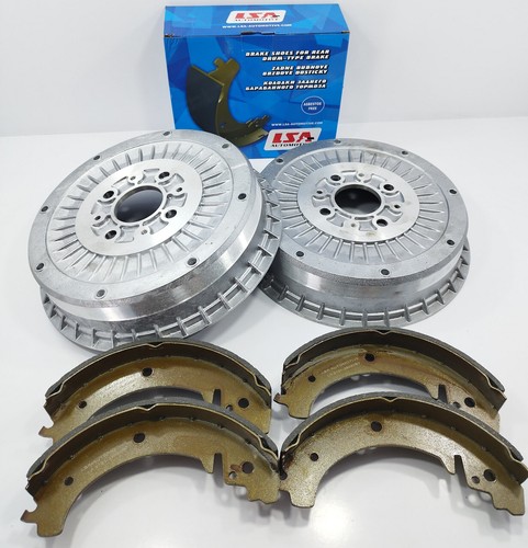 Set rear brake drum - set,