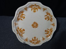Antique 18th Century 18th Century Moutiers Earthenware Drageoir South France Plate