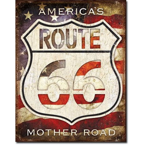 Plaque route america - plaque, 66