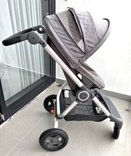 Stokke Xplory Stroller + Carry Cot Bassinet. Very Good Condition!