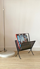 Porte-revues vintage en tôle