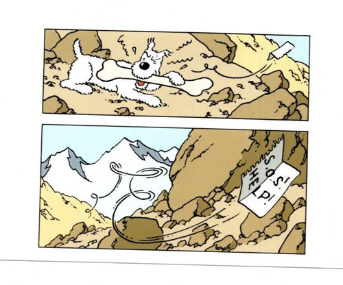 Carte postale tintin 064 - carte,