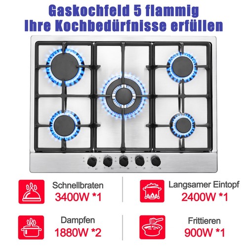 68cm table cuisson gaz - 68cm, à
