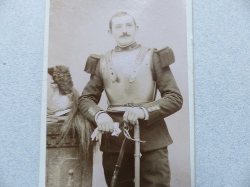 Ancienne photo cdv militaire - ancienne,