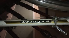 White peugeot vintage bicycle