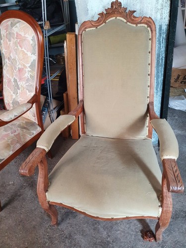 Fauteuil voltaire ancien - fauteuil,