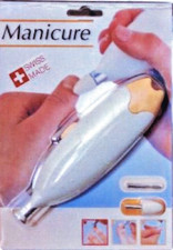 PONCEUSE A ONGLES A PILES POUR VOYAGE + 3 outils