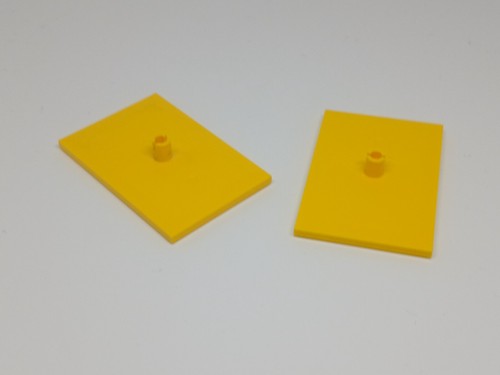 Lego train plaque de - :, 2x