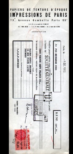 Paris papiers de - (xx°),