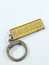 KEYCHAIN - JESCO license plates - painted metal, garages vintage 1960s