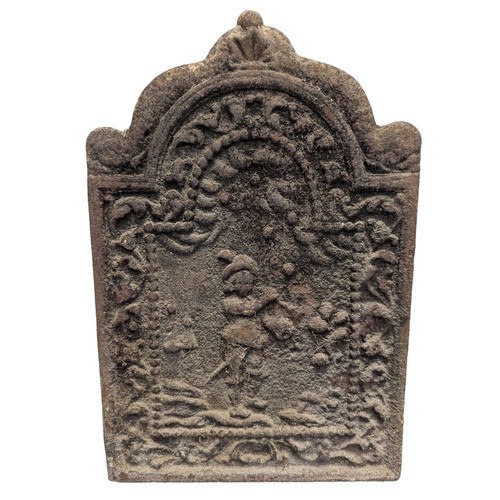 Plaque fonte cheminée - fonte,