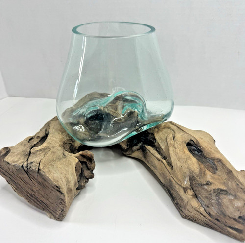 Hand blown glass driftwood - blown,